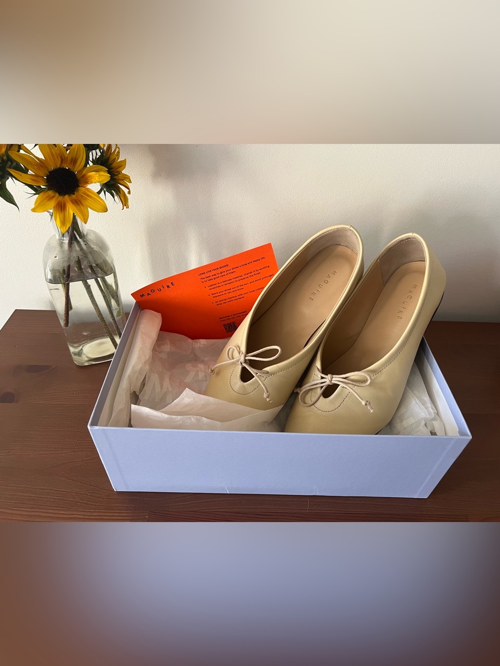 Maguire Prato Butter Ballerina Flats Size 37
